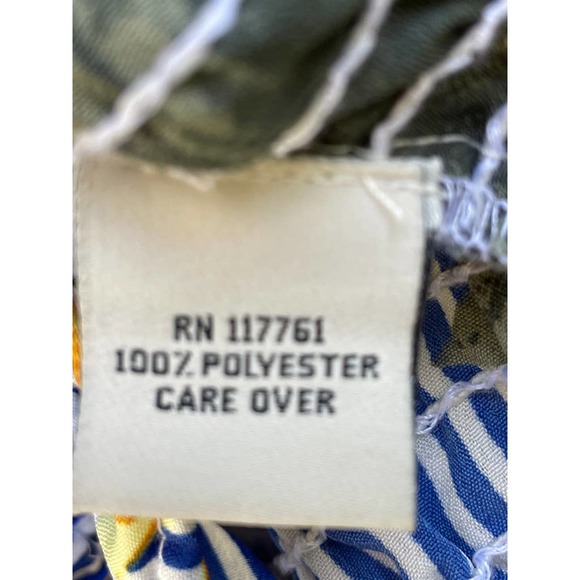 Speed Limit Women's Smocked Floral Striped Cropped Blouse Bell Sleeve L - Picture 8 of 8